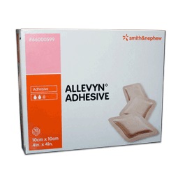 MEDICAZIONE ALLEVYN ADHESIVE 10 CM X 10 CM 10 PEZZI - Farmacia De Pasquale