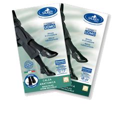 CALZA UOMO COTONE 70 DENARI  GRANDE BLU - Farmacia De Pasquale