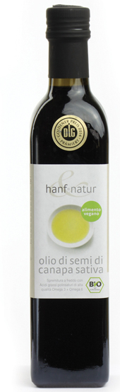 HANF&NATUR CANAPA OLIO DI SEMI BIO 500 ML - Farmacia De Pasquale