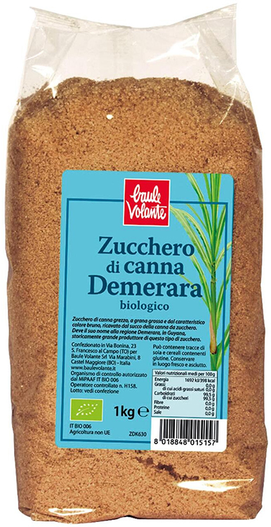 ZUCCHERO CANNA DEMERARA  1000 G - Farmacia De Pasquale