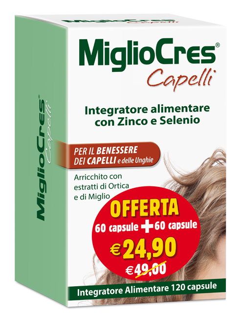 MIGLIOCRES 60+60 CAPSULE 60 G PROMOZIONE - Farmacia De Pasquale