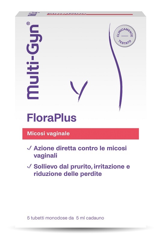 FLORAPLUS MULTI-GYN CANDIDOSI VAGINALE 5 TUBETTI X 5 ML - Farmacia De Pasquale