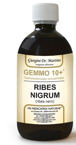 GEMMO 10+ RIBES NERO 500 ML LIQUIDO ANALCOLICO - Farmacia De Pasquale