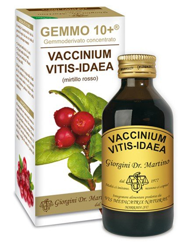 GEMMO 10+ MIRTILLO ROSSO LIQUIDO ANALCOLICO 100 ML - Farmacia De Pasquale