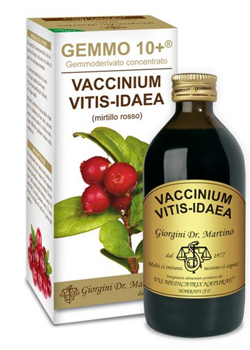 GEMMO 10+ MIRTILLO ROSSO LIQUIDO ANALCOLICO 200 ML - Farmacia De Pasquale