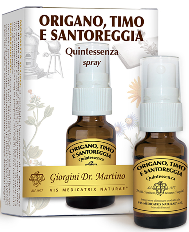 ORIGANO TIMO SANTOREGGIA QUINTESSENZA SPRAY 15 ML - Farmacia De Pasquale