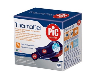 THERMOGEL CUSCINO TERAPIA CALDO FREDDO 10X26 CM CON FASCIA ELASTICA - Farmacia De Pasquale