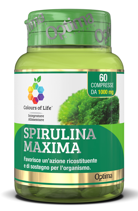 COLOURS OF LIFE SPIRULINA MAXIMA 60 COMPRESSE 1000 MG - Farmacia De Pasquale