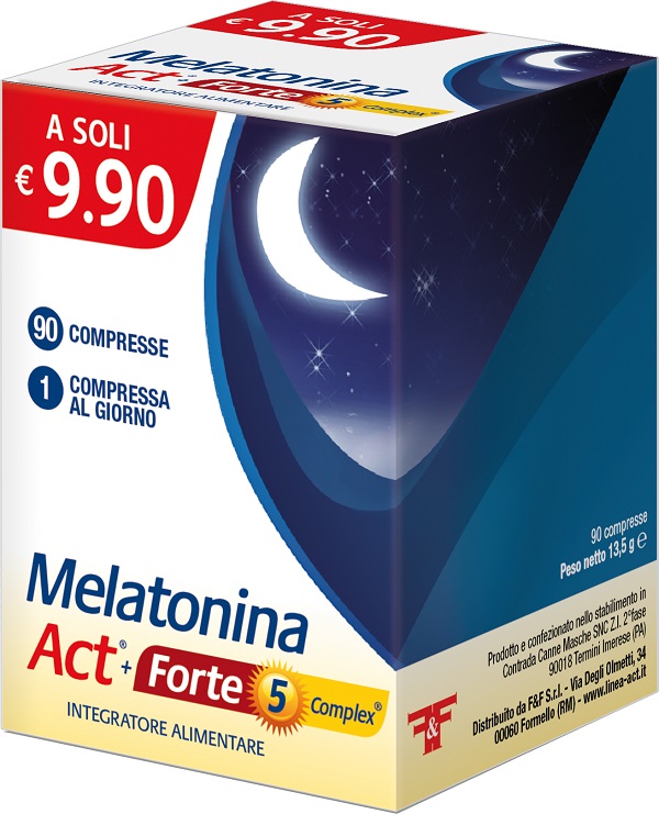 MELATONINA ACT+FORTE 5 COMPLEX 90 COMPRESSE - Farmacia De Pasquale