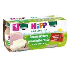 HIPP BIO OMOGENEIZZATO FORMAGGINO PROSCIUTTO 2X80 G - Farmacia De Pasquale