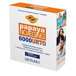 DIETALINEA PAPAYA NOAGING 6000 10 BUSTINE MONODOSE 6 G ASTUCCIO 60 G - Farmacia De Pasquale