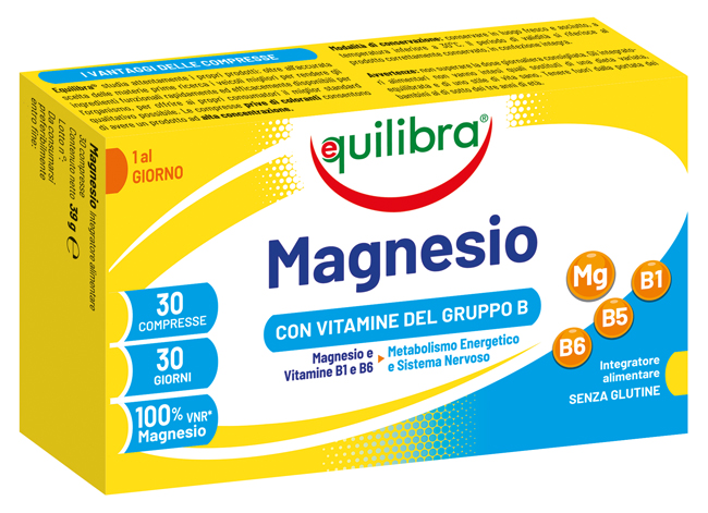 MAGNESIO CON VITAMINE GRUPPO B 30 COMPRESSE - Farmacia De Pasquale