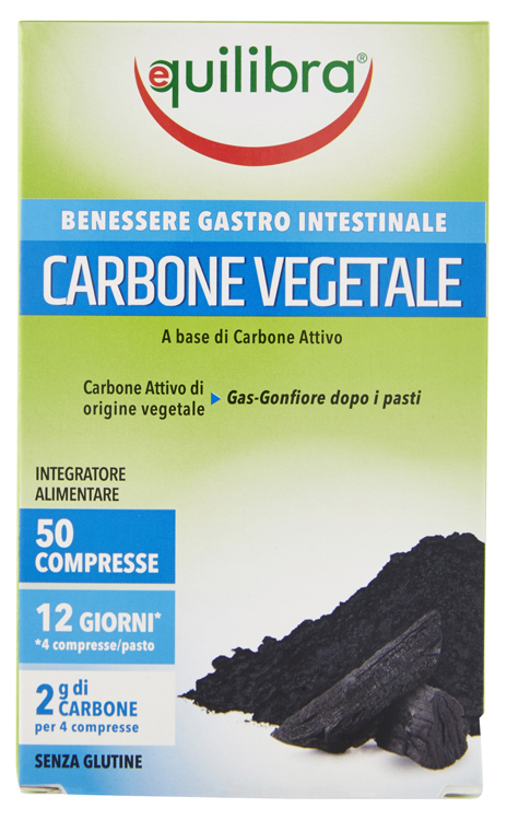 CARBONE VEGETALE 50 COMPRESSE - Farmacia De Pasquale
