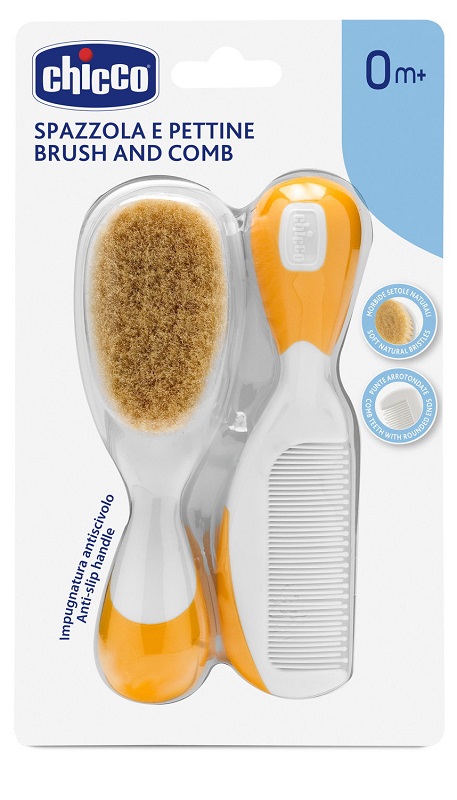 CHICCO SPAZZOLA + PETTINE ARANCIONE - Farmacia De Pasquale