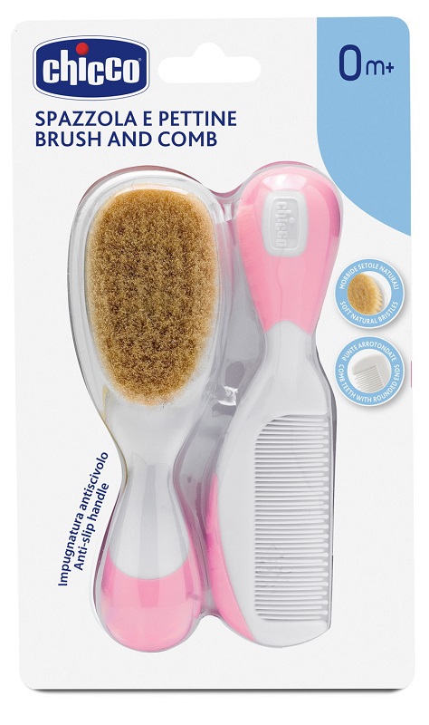 CHICCO SPAZZOLA + PETTINE ROSA - Farmacia De Pasquale
