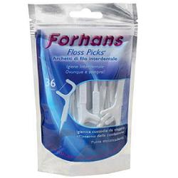 FORHANS ARCHETTI INTERDENTALI FLOSS PICKS 36PZ - Farmacia De Pasquale