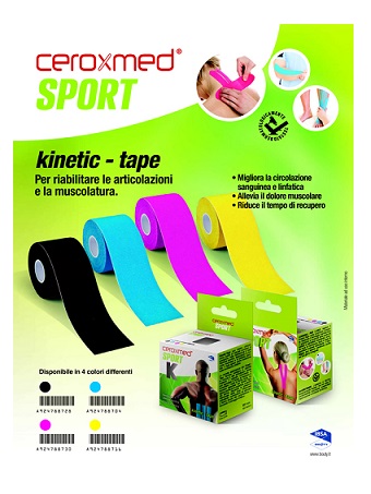 CEROXMED SPORT KINETIC TAPE BLU 1 PEZZO - Farmacia De Pasquale