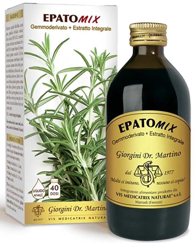 EPATOMIX GEMMODERIVATO + ESTRATTO INTEGRALE SENZA ALCOOL 200 ML - Farmacia De Pasquale