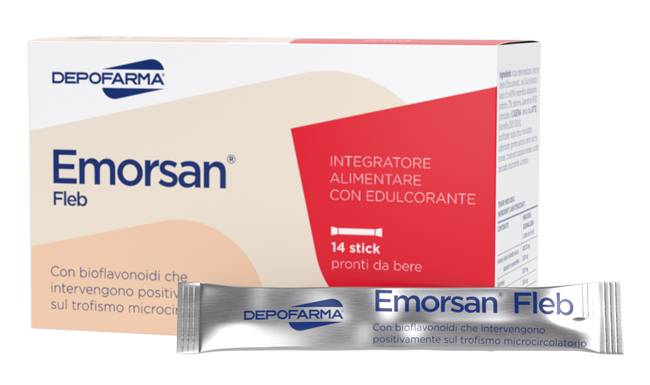 EMORSAN FLEB 14 STICK PACK DA 15 ML - Farmacia De Pasquale