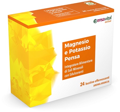MAGNESIO E POTASSIO ARANCIA PENSA 24 BUSTINE EFFERVESCENTI - Farmacia De Pasquale