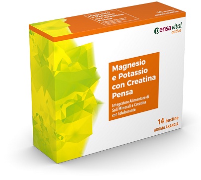 MAGNESIO E POTASSIO CON CREATINA ARANCIA PENSA 14 BUSTINE - Farmacia De Pasquale