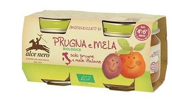 OMOGENEIZZATO PRUGNA E MELA BABY FOOD BIO 2 X 80 G - Farmacia De Pasquale