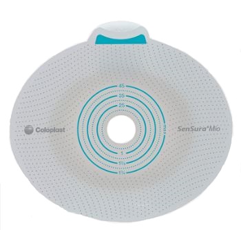 PLACCA PER UROSTOMIA COLOSTOMIA ILEOSTOMIA SENSURA MIO CLICK SISTEMA A DUE PEZZI FLANGIA 70 MM FORO RITAGLIABILE 10-65 MM 5 PEZZI - Farmacia De Pasquale