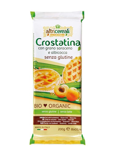 ALTRICEREALI CROSTATINA GRANO SARACENO E ALBICOCCA 6 X 33,5 G - Farmacia De Pasquale