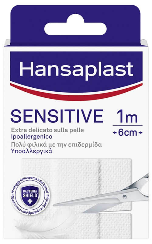 HANSAPLAST STRISCIA SENSITIVE PRETAGLIATA 1X6CM 10 PEZZI - Farmacia De Pasquale