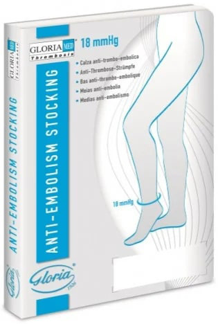 GLORIAMED THROMBOSIS 18 PUNTA CHIUSA CON FORO D'ISPEZIONE MONOCOLLANT DESTRO CORTO MISURA L 1 PEZZO - Farmacia De Pasquale