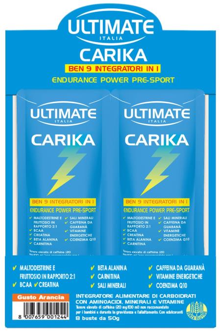 CARIKA ARANCIA 8 BUSTE 50G - Farmacia De Pasquale