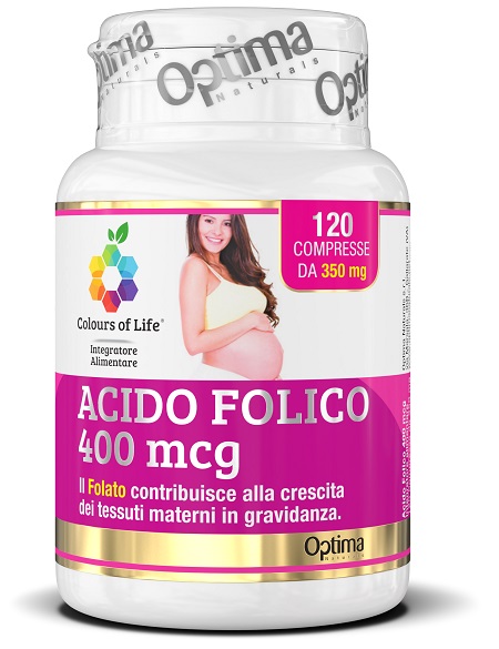 COLOURS OF LIFE ACIDO FOLICO 400 MCG 120 COMPRESSE 350 MG - Farmacia De Pasquale