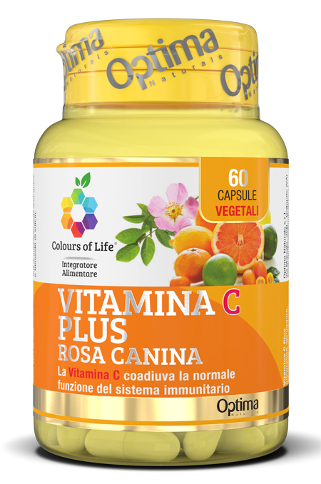 COLOURS OF LIFE VITAMINA C PLUS ROSA CANINA 60 CAPSULE VEGETALI 724 MG - Farmacia De Pasquale
