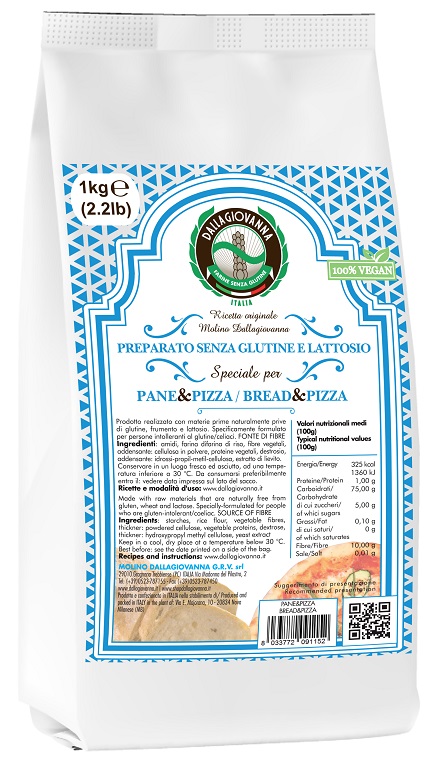 PREPARATO SPECIALE PER PANE E PIZZA SENZA LATTOSIO 1 KG - Farmacia De Pasquale
