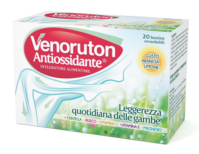 VENORUTON ANTIOSSIDANTE 20 BUSTINE OROSOLUBILI MONODOSE - Farmacia De Pasquale