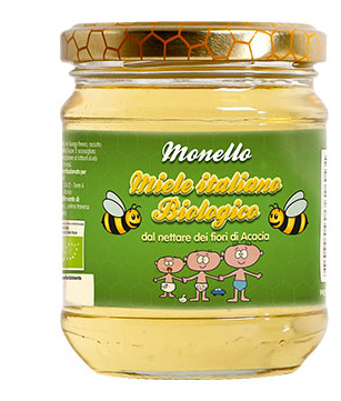 MONELLO MIELE BIOLOGICO DI ACACIA VASETTO 50 G - Farmacia De Pasquale