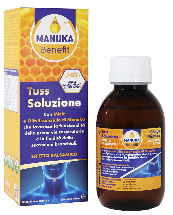 MANUKA BENEFIT TUSS SOLUZIONE 140 ML - Farmacia De Pasquale