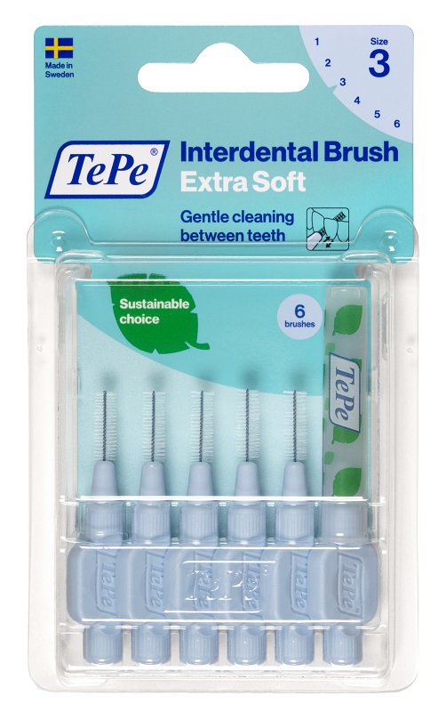 TEPE SCOVOLINO XSOFT BLU 0,6 MM 6 PEZZI - Farmacia De Pasquale