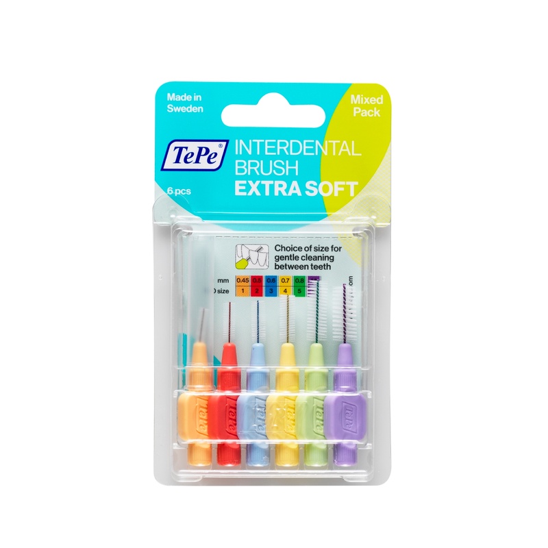 TEPE SCOVOLINI XSOFT MIX PACK ARANCIONE-LILLA 6 PEZZI - Farmacia De Pasquale