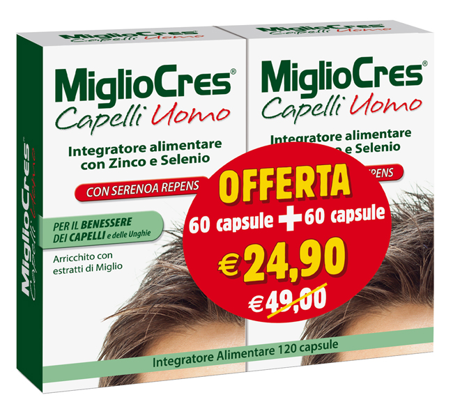 MIGLIOCRES UOMO 60+60 CAPSULE PROMO - Farmacia De Pasquale