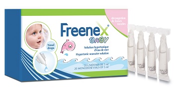 FREENEX IPERTONICO BABY CON ACQUA DI MARE 20 FIALE DA 5 ML - Farmacia De Pasquale