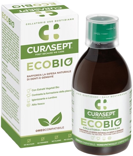 CURASEPT COLLUTORIO ECOBIO 300 ML PHARMADENT - Farmacia De Pasquale
