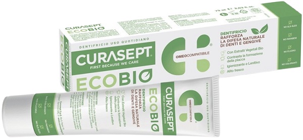 CURASEPT PHARMADENT ECOBIO DENTIFRICIO 75 ML - Farmacia De Pasquale