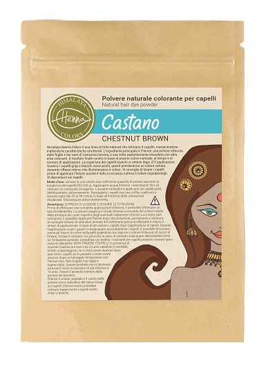 HIMALAYA HENNA COLORS CASTANO 100 G - Farmacia De Pasquale