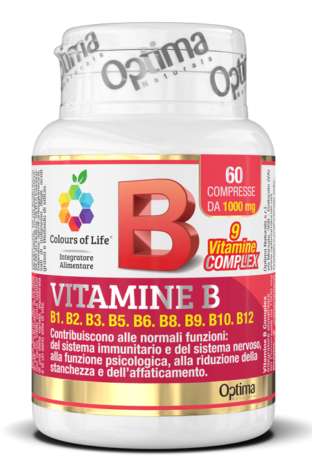 COLOURS OF LIFE VITAMINE B COMPLEX 60 COMPRESSE 1000 MG - Farmacia De Pasquale