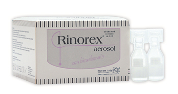 FIALA PER AEROSOL RINOREX BICARBONATO 25 FIALE 3 ML - Farmacia De Pasquale