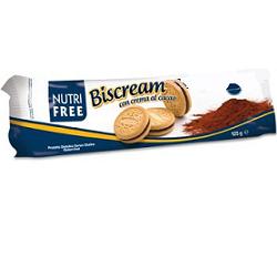 NUTRIFREE BISCREAM CON CREMA AL CACAO 125 G - Farmacia De Pasquale