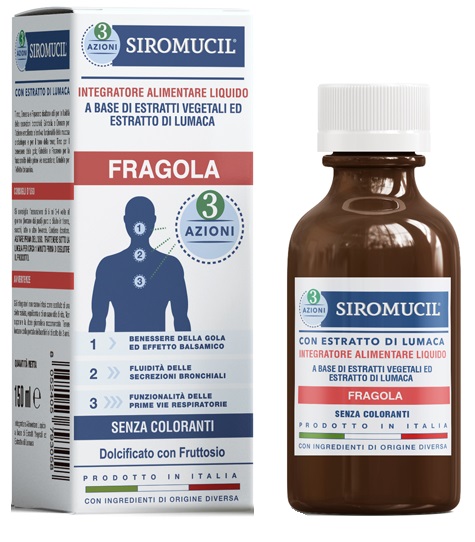 SIROMUCIL 3 AZIONI FRAGOLA 150 ML - Farmacia De Pasquale
