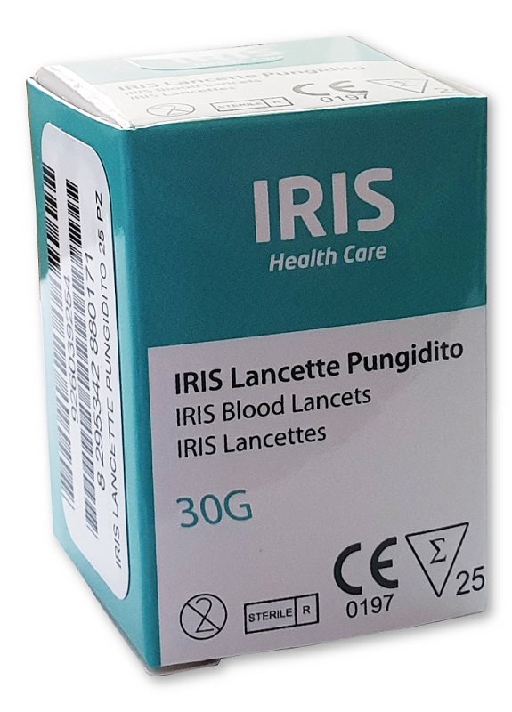 LANCETTE PUNGIDITO IRIS 25 PEZZI - Farmacia De Pasquale