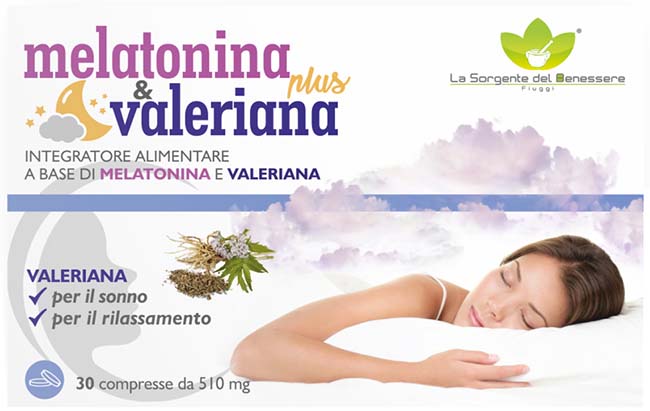 MELATONINA PLUS VALERIANA 30 COMPRESSE - Farmacia De Pasquale